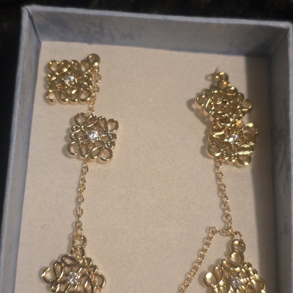 22kgp Dubai Jewelry- Gold Necklace With Intricate Design View 3